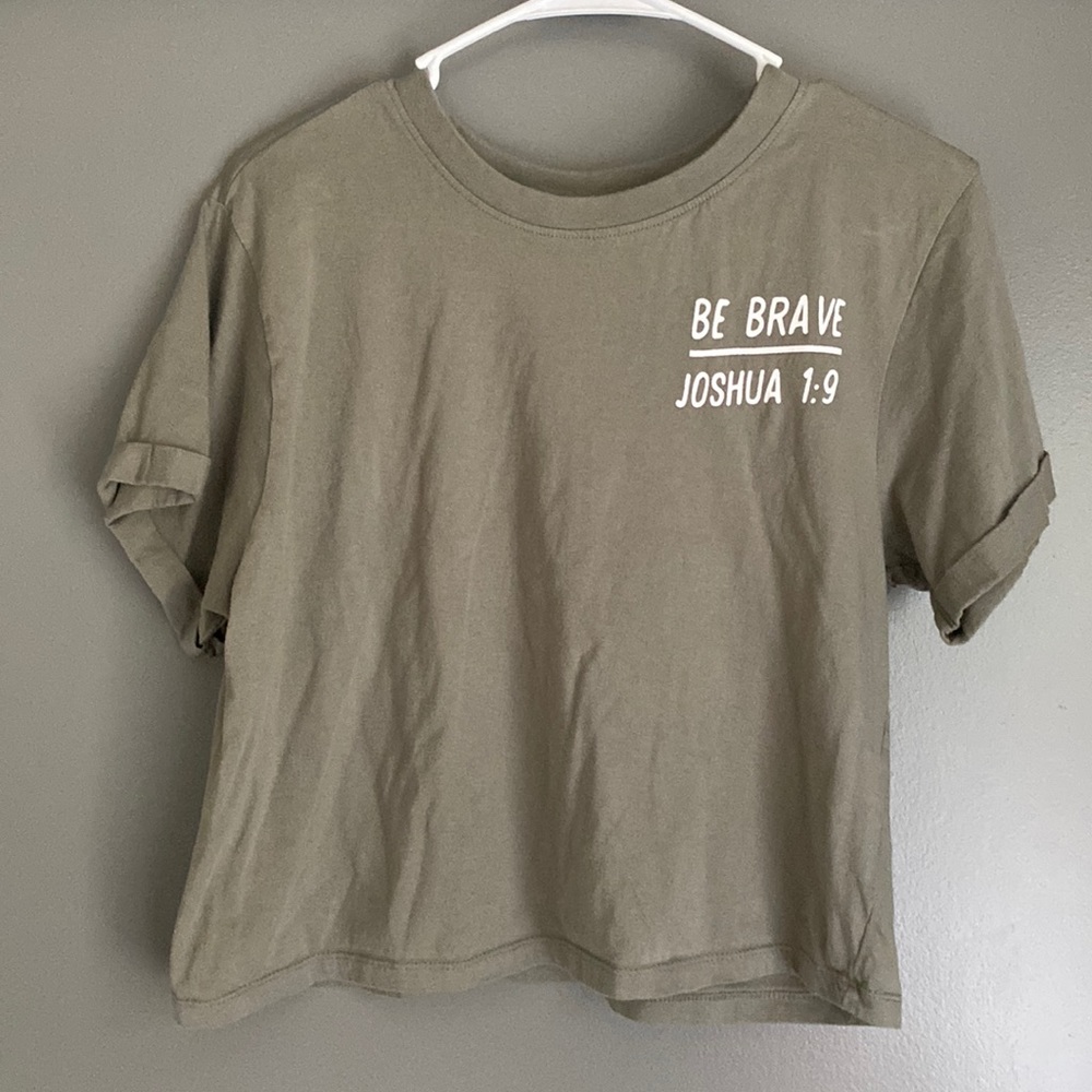 “Be brave” crop top